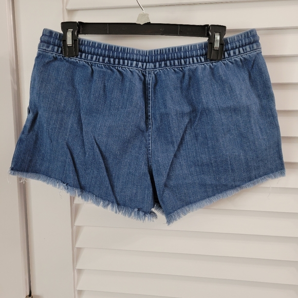 American Eagle drawstring denim shorts size M - Picture 3 of 6
